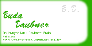 buda daubner business card